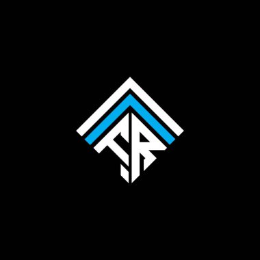 FR letter logo creative design with vector graphic, FR simple and modern logo.