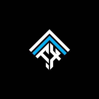 FX letter logo creative design with vector graphic, FX simple and modern logo.