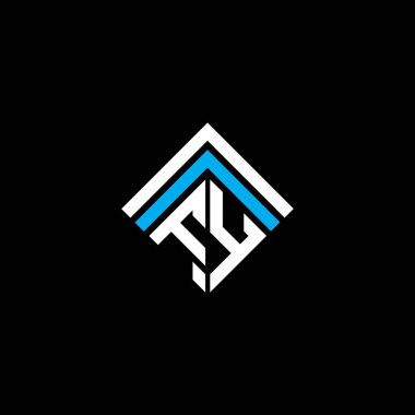 FY letter logo creative design with vector graphic, FY simple and modern logo.