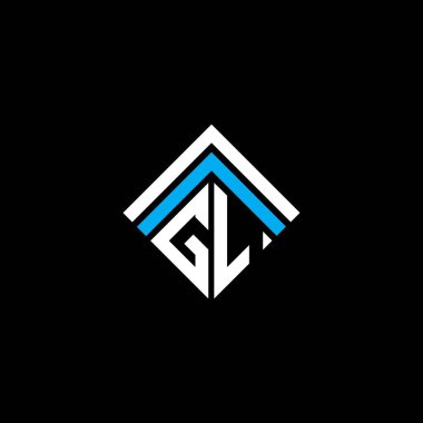 GL letter logo creative design with vector graphic, GL simple and modern logo.