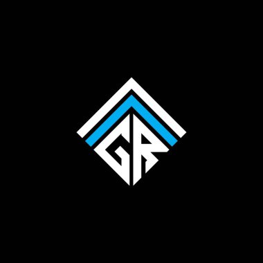 GR letter logo creative design with vector graphic, GR simple and modern logo.