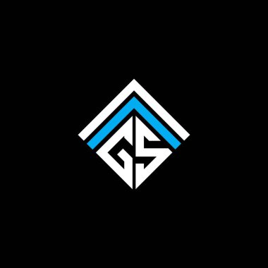GS letter logo creative design with vector graphic, GS simple and modern logo.