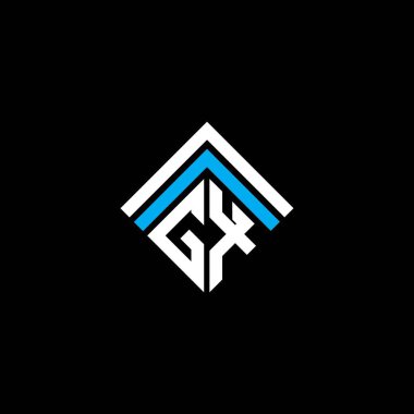 GX letter logo creative design with vector graphic, GX simple and modern logo.