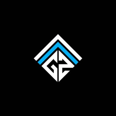 GZ letter logo creative design with vector graphic, GZ simple and modern logo.