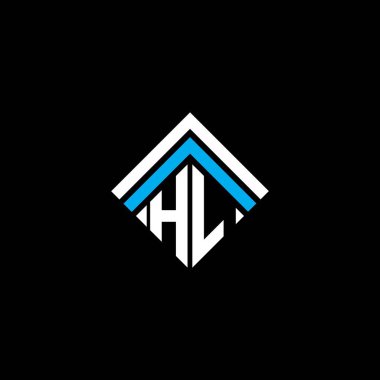 HL letter logo creative design with vector graphic, HL simple and modern logo.