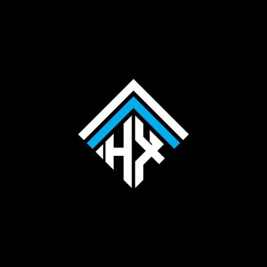 HX letter logo creative design with vector graphic, HX simple and modern logo.