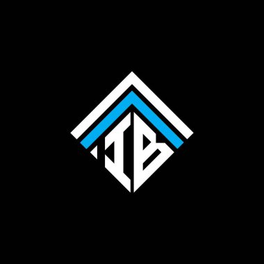 IB letter logo creative design with vector graphic, IB simple and modern logo.