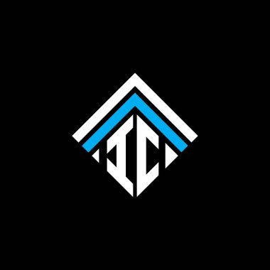 IC letter logo creative design with vector graphic, IC simple and modern logo.