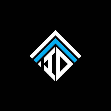 ID letter logo creative design with vector graphic, ID simple and modern logo.