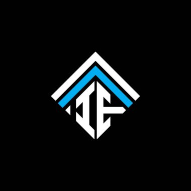 IE letter logo creative design with vector graphic, IE simple and modern logo.