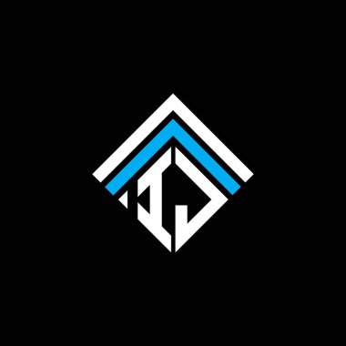 IJ letter logo creative design with vector graphic, IJ simple and modern logo.