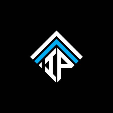 IP letter logo creative design with vector graphic, IP simple and modern logo.