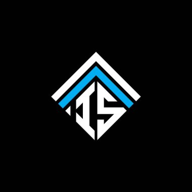IS letter logo creative design with vector graphic, IS simple and modern logo.