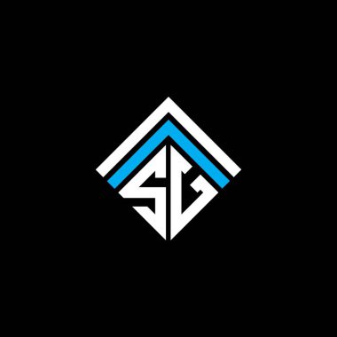 SG letter logo creative design with vector graphic, SG simple and modern logo.