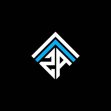 ZA letter logo creative design with vector graphic, ZA simple and modern logo.
