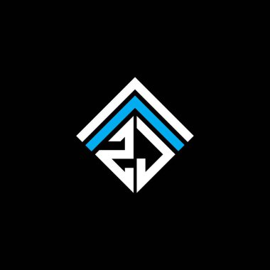ZJ letter logo creative design with vector graphic, ZJ simple and modern logo.