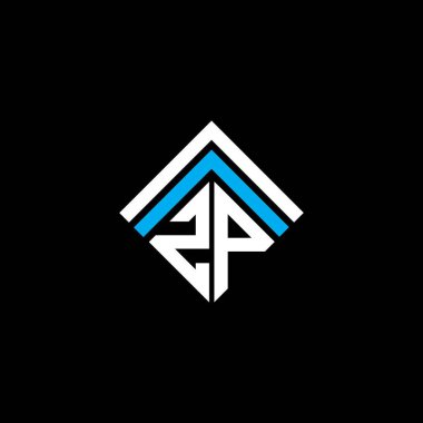 ZP letter logo creative design with vector graphic, ZP simple and modern logo.