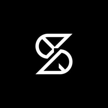 BQ letter logo creative design with vector graphic, BQ simple and modern logo.