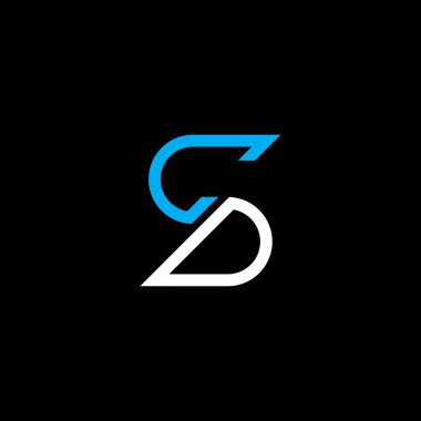 CD letter logo creative design with vector graphic, CD simple and modern logo.