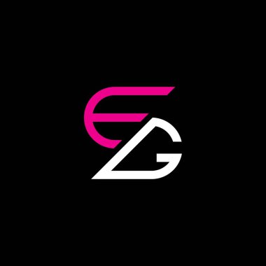 EG letter logo creative design with vector graphic, EG simple and modern logo.