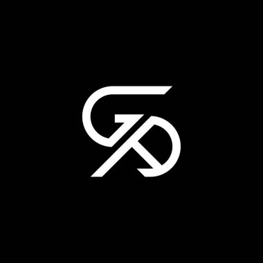 GA letter logo creative design with vector graphic, GA simple and modern logo.