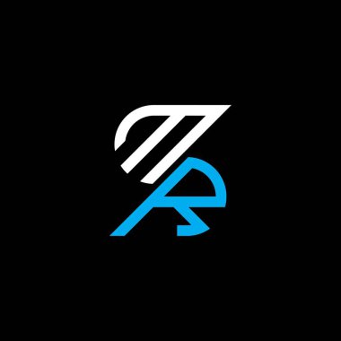 MR letter logo creative design with vector graphic, MR simple and modern logo.