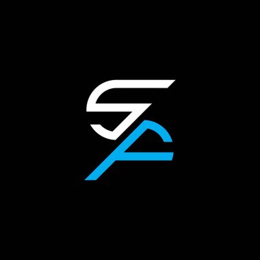 SF letter logo creative design with vector graphic, SF simple and modern logo.