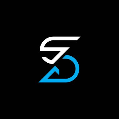 SJ letter logo creative design with vector graphic, SJ simple and modern logo.