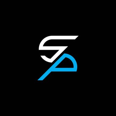 SP letter logo creative design with vector graphic, SP simple and modern logo.