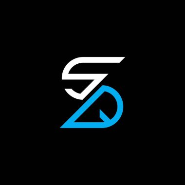 SQ letter logo creative design with vector graphic, SQ simple and modern logo.