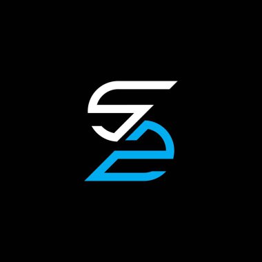 SZ letter logo creative design with vector graphic, SZ simple and modern logo.