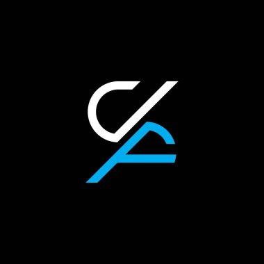 UF letter logo creative design with vector graphic, UF simple and modern logo.