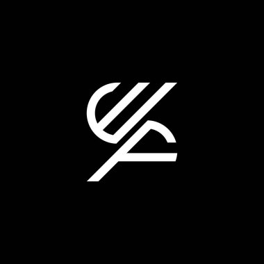 WF letter logo creative design with vector graphic, WF simple and modern logo.