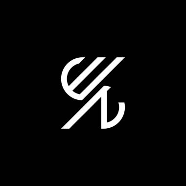 WN letter logo creative design with vector graphic, WN simple and modern logo.