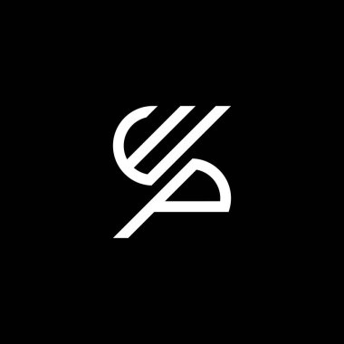 WP letter logo creative design with vector graphic, WP simple and modern logo.