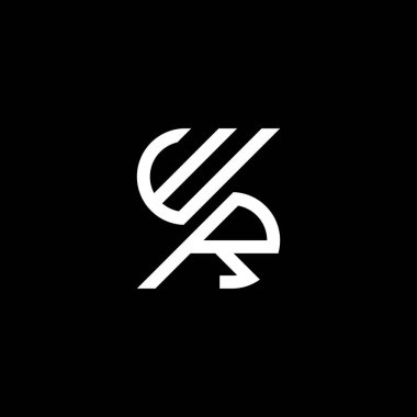 WR letter logo creative design with vector graphic, WR simple and modern logo.