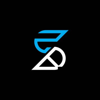 ZB letter logo creative design with vector graphic, ZB simple and modern logo.