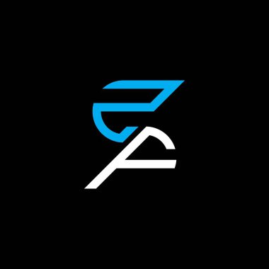 ZF letter logo creative design with vector graphic, ZF simple and modern logo.