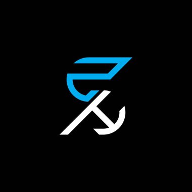 ZH letter logo creative design with vector graphic, ZH simple and modern logo.