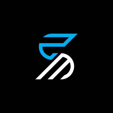 ZM letter logo creative design with vector graphic, ZM simple and modern logo.
