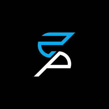 ZP letter logo creative design with vector graphic, ZP simple and modern logo.