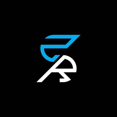 ZR letter logo creative design with vector graphic, ZR simple and modern logo.