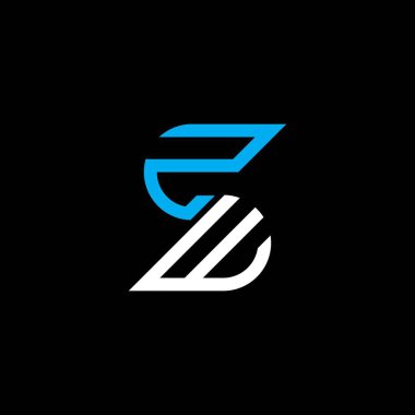 ZW letter logo creative design with vector graphic, ZW simple and modern logo.