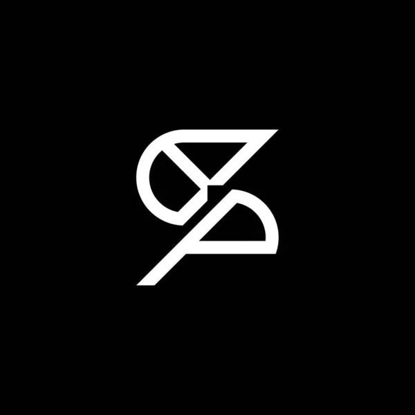 Літерний Логотип Творчого Дизайну Векторною Графікою Простий Сучасний Логотип — стоковий вектор