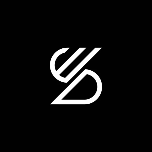 Буква Логотип Креативный Дизайн Векторной Графикой Простой Современный Логотип — стоковый вектор