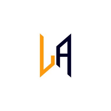 LA letter logo creative design with vector graphic, LA simple and modern logo.
