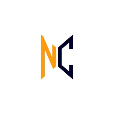 NC letter logo creative design with vector graphic, NC simple and modern logo.