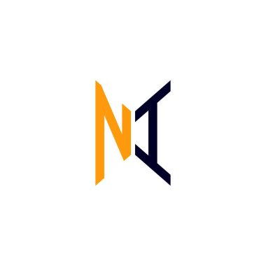 NI letter logo creative design with vector graphic, NI simple and modern logo.