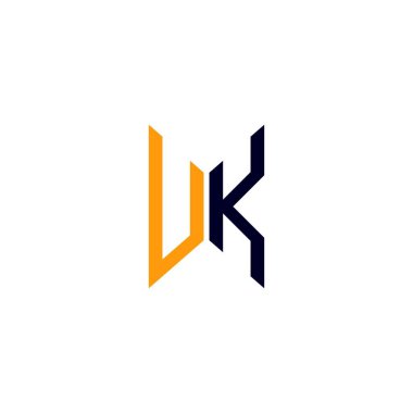 UK letter logo creative design with vector graphic, UK simple and modern logo.