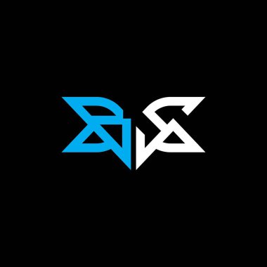 BS letter logo creative design with vector graphic, BS simple and modern logo.